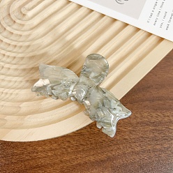 Темный Хаки Заколки для волос в форме когтей из ацетата целлюлозы, аксессуары для волос для женщин и девочек, бантом, Темный хаки, 46x80 мм