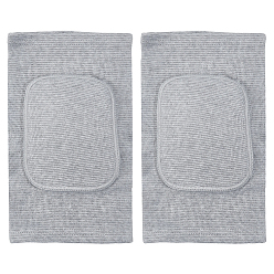 Серый Наколенники для йоги из губки и полиэстера, серые, 265x163x16 мм