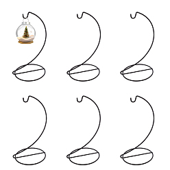 Черный Железная витрина, вешалка для растений, держатель дисплея украшений, для подвешивания глобуса ведьма мяч художественное ремесло, домашняя вечеринка украшения крючок, чёрные, 105x111x210 мм