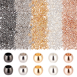 (52) Непрозрачная лаванда 1000шт 5 цвета стойка покрытие латунные бусины, долговечный, круглые, разноцветные, 2 мм, 200 шт / цвет