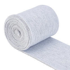 Gris Cinta elástica de algodón mercerizado, para accesorios de ropa, gris, 2-3/8 pulgada (61 mm)