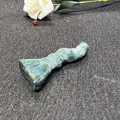 Мосс Агат Резные фигурки метлы из натурального мохового агата, для домашнего офиса настольный орнамент фэн-шуй, 50~60 мм