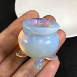 Опал Опалитовая кадильница форма дисплей украшение, подставка-держатель для хрустальной сферы, 30x30 мм