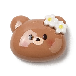 Медведь Пищевая тема, непрозрачная смола, имитация еды, декодированные кабошоны, Перу, медведь, 18x21x9 мм