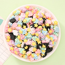 Звезда Непрозрачные кабошоны из смолы, разноцветные, волшебная палочка, звезда, 14x9.5x6 мм