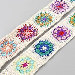 Белый Полиэстеровая лента для вышивки, для аксессуаров для одежды, украшение подарка, белые, 2 дюйм (50 мм), около 10.00 ярдов (9.14 м) / шт