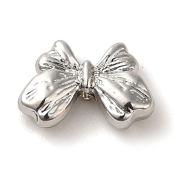 Платина Наберешь металлизации шарики сплава, без кадмия, без никеля и без свинца, бантом, платина, 10x14.5x4.5 мм, отверстие : 1.8 мм