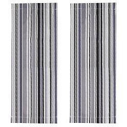 Серый 2шт. полосатая ткань для стульев, запасные части ткани пляжного кресла, серые, 1200x430x1.5 мм