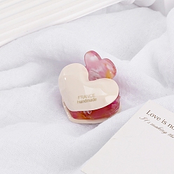 Белый Заколки для волос с когтями из ацетата целлюлозы (смола), аксессуары для волос для девочек и женщин, белые, 43x39 мм