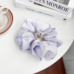 Сливовый Цветочная ткань и пластиковые заколки для волос, аксессуары для волос для женщин и девочек, слива, 110x60 мм