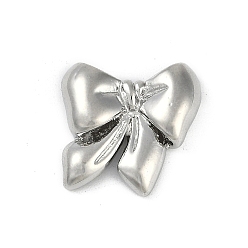 Платина Латунные подвески, без кадмия, без никеля и без свинца, бантом прелести, платина, 18x18x5.5 мм, отверстие : 1.2 мм