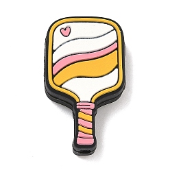 Другие Силиконовые декоративные бусины на тему пиклбола, фокусные бусы, красочный, ракетка, 29x17x8 мм, отверстие : 3 мм