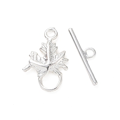 Серебро Латуни Переключить застежками, долговечный, без свинца и без кадмия, лист, серебряные, лист: 21x14x2.5 мм, отверстие : 2 мм, бар: 7x16x2 mm, отверстие : 2 мм