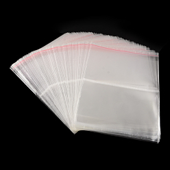 Clear 2-Side Rectangle OPP Cellophane Bags, Clear, 32x32cm, Unilateral Thickness: 0.045mm, Inner Measure: 12.5x31cm