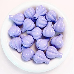 Lilas Perle acrylique peinte à l'aérosol, ballon à air chaud, lilas, 30x25mm, Trou: 4mm