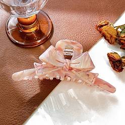 Золотистый Заколки для волос в форме когтей из ацетата целлюлозы, аксессуары для волос для женщин и девочек, бантом, золотые, 130 мм