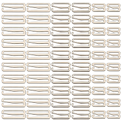 Платина 60 шт. 3 номер модели 9 фасонные крючки для бюстгальтера из сплава для шитья, топы купальника бикини с лямкой на бретельках, кольца для нижнего белья, платина, 10~12.5x15.5~28.5x1~1.5 мм, внутренний диаметр: 11~24x1.8~3 мм, 20 шт / стиль