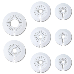 Белый 48шт. 4 стили пластиковая накладка на радиатор, крышка водопроводной трубы, сантехнические крышки, белые, 58~125x10~14 мм, 12 шт / стиль