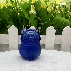 Опал Скульптурные украшения из голубого опалита, для украшения стола домашнего офиса, морской волк, 30~40 мм