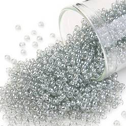 (112) Transparent Luster Black Diamond TOHO 11/0 Round Beads, Japanese Seed Beads, (112) Transparent Luster Black Diamond, 2.2mm, Hole: 0.8mm, about 1110pcs/bottle, 10g/bottle