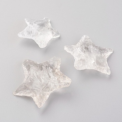 Quartz Crystal Natural Quartz Crystal Home Display Decorations, Hammered Star, 25~50x25~50x5~18mm