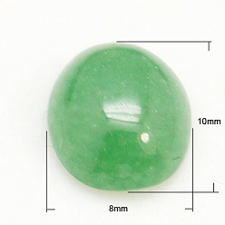 Авантюрин Естественный зеленый авантюрин кабошонов, овальные, 10x8x4 мм