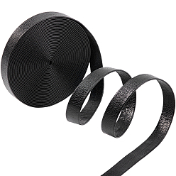 Черный Ленты из искусственной кожи, для сумок, изготовление ювелирных изделий, сделай сам крафт, чёрные, 1/2 дюйм (12 мм), около 5.47 ярдов (5 м) / пачка