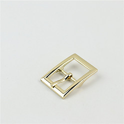 Light Gold Регулятор прямоугольной пряжки из цинкового сплава, металлические роликовые пряжки ремни аппаратная пряжка, аксессуары для багажного ремня, золотой свет, 38x26 мм, Внутренний диаметр: 19 mm