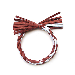 (123L) Белый крем непрозрачный блеск Подвесные украшения в виде венка из бумаги сименава, украшения из веревки из рафии, для домашнего декора своими руками, огнеупорный кирпич, 100 мм