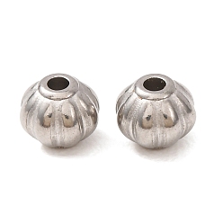 Stainless Steel Color 304 Stainless Steel Beads, Lantern, Stainless Steel Color, 5.5x5mm, Hole: 1.5mm