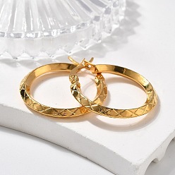 Золотой Ионное покрытие (ip) 304 серьги-кольца из нержавеющей стали, , золотые, 27x26x3 мм, штифты : 1.2x0.7 мм
