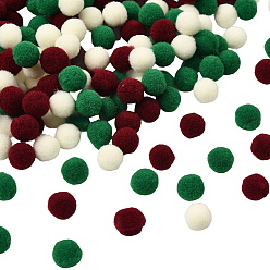 (52) Непрозрачная лаванда 300шт. 3 цветные полиэстеровые помпоны, для поделки дети проект куклы, аксессуары для костюма, круглые, разноцветные, 10 мм, 100 шт / цвет