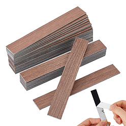 Saddle Brown Mini PVC Floor Stickers, Dollhouse Furniture Accessories, Rectangle, Saddle Brown, 100x15x1.5mm