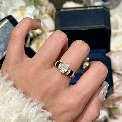 Золотой Манжеты из латуни с микро паве кубический цирконий для женщин, золотые, 9 мм