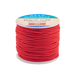 Малиновый Эластичный шнур, полиэстер снаружи и латексная сердцевина, малиновый, 2 мм, около 50 м / рулон, 1 рулон / коробка