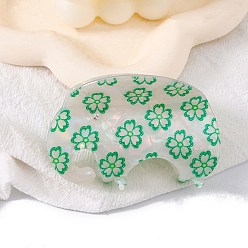 Зеленый Заколки для волос из пвх, зелёные, 80x65x55 мм