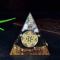 Хрусталь Натуральный кристалл кварца или оргон, каменная пирамида, портивный генератор энергии, Целебная каменная пирамида для борьбы со стрессом, принести удачу и богатство, 60 мм