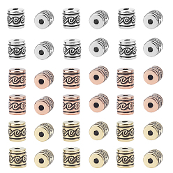 Mixed Color 150Pcs 3 Colors CCB Plastic European Beads, Large Hole Beads, Column, Mixed Color, 12.5x12mm, Hole: 4mm