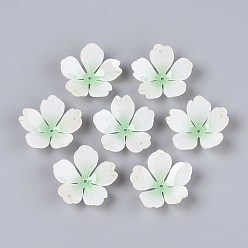 Нектар Колпачки для акриловых бусин в виде цветов, для изготовления ювелирных изделий DIY, нектар, 28x28x8~10 мм, отверстие : 1.6 мм