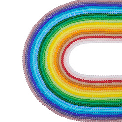 (52) Непрозрачная лаванда 19 подставки 19 цветные прозрачные стеклянные бусины, рондель, граненые, матовые, разноцветные, 2.9~3.3 мм, отверстие : 1 мм, около 135~140 шт / нитка, 13.78~14.57'' (35~37 см), 1 прядь / цвет