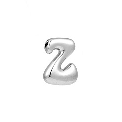 Letter Z Латунные подвески, подвески с буквой az~z, Письмо Z, 22x18 мм