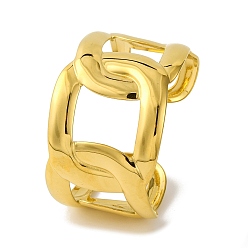 Золотой Ионное покрытие (ip) 304 нержавеющая сталь панцирные цепи браслеты-манжеты для женщин, золотые, внутренний диаметр: 2x2-1/8 дюйм (5x5.5 см)