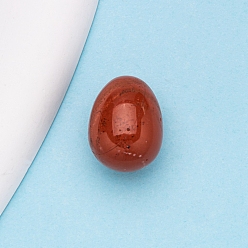 Красный Камень Натуральный красный яшмовый массажный инструмент, яйцо, 20x30x15 мм