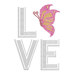 Слово Стекла исправление горный хрусталь, гладить по аппликациям, аксессуары для костюма, для одежды, , брюки, слово, 297x210 мм