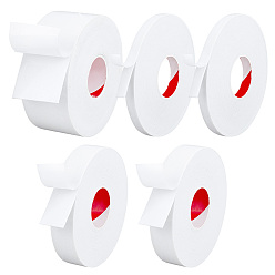 Белый 5 рулоны 3 виды двусторонней клейкой ленты из вспененного материала, белые, 10~49x1 мм