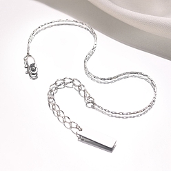 Нержавеющая Сталь Цвет Браслет из нержавеющей стали, не тускнеющий, цвет нержавеющей стали, 6-1/4 дюйм (16 см)