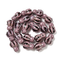 Розово-Коричневый Бусины лэмпворк , осьминог, розово-коричневый, 420~432 мм, около 20 шт / нитка