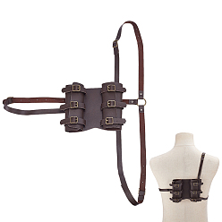 Coffee Medieval Polyester Double Sword Holder, Coffee, 1314mm