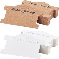Mixed Color 2 Colors Cardboard Display Cards, Used For Necklace, Mixed Color, 7.5x9.6x0.05cm, 2 colors, 75pcs/color, 150pcs/set