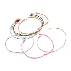 Mixed Color Eco-Friendly Korean Waxed Polyester Cord Necklace Making, Mixed Color, 12.9~13.5 inch(33~34.5cm) long, 2mm